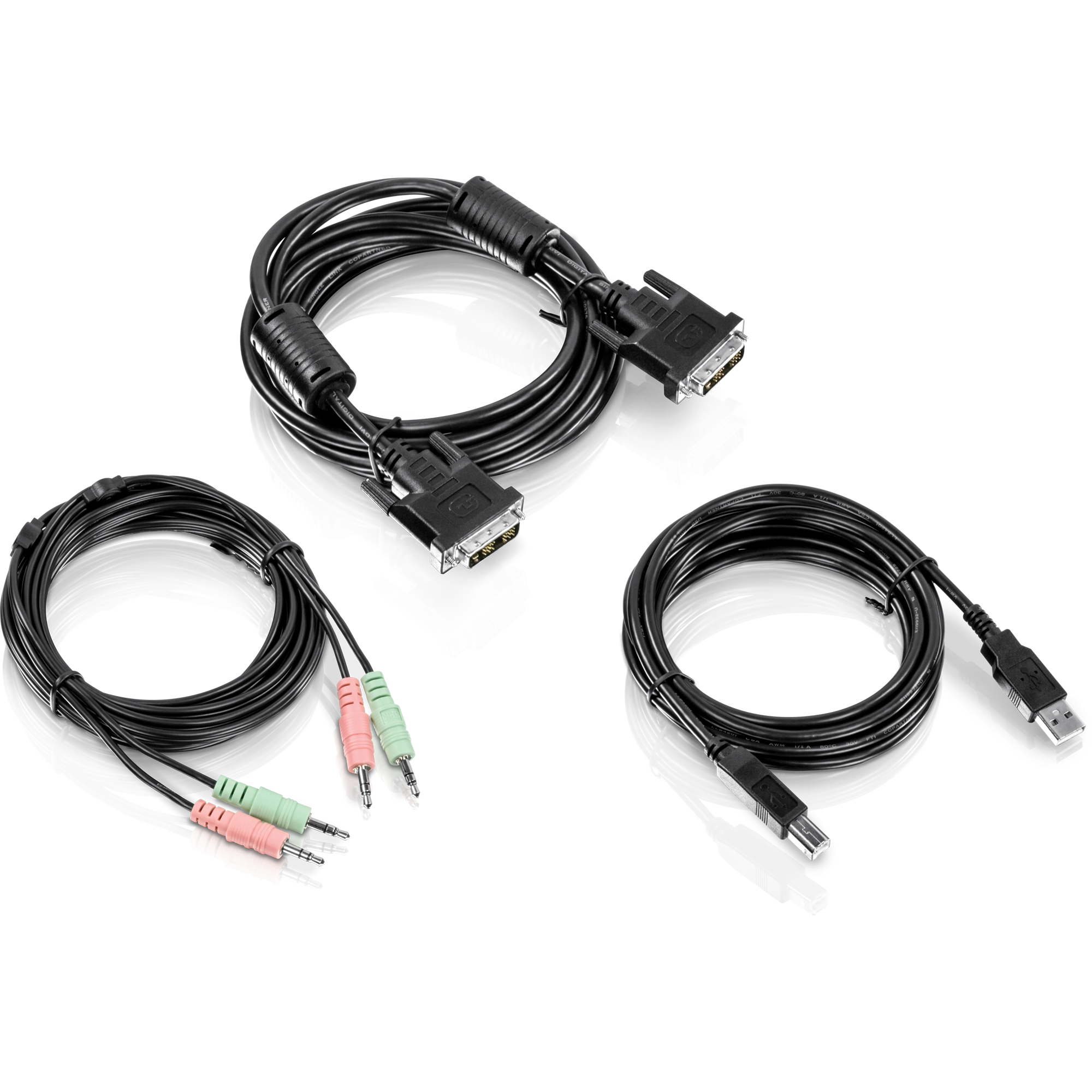 TRENDnet TK-CD10 10 ft. DVI-I, USB,and Audio KVM Cable Kit