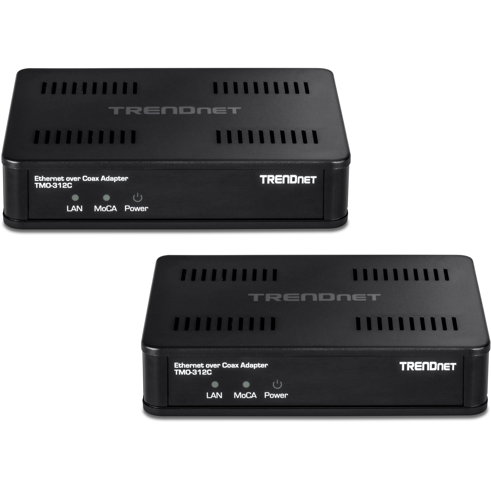 TRENDnet TMO-312C2K MoCA 2.5 Ethernet over Coax Adapter (2-Pack)