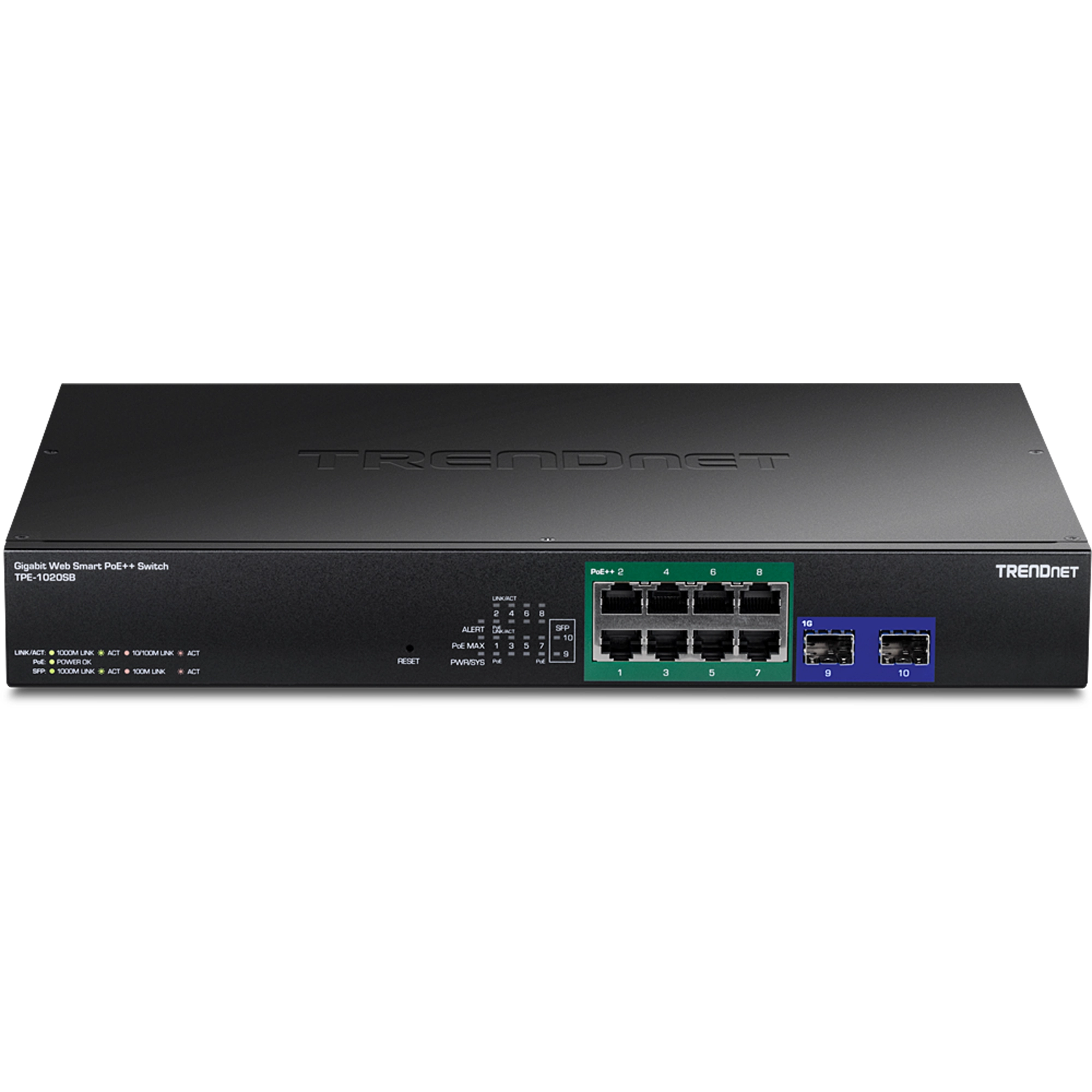 TRENDnet TPE-1020SB 10-Port Gigabit Web Smart PoE++ Switch