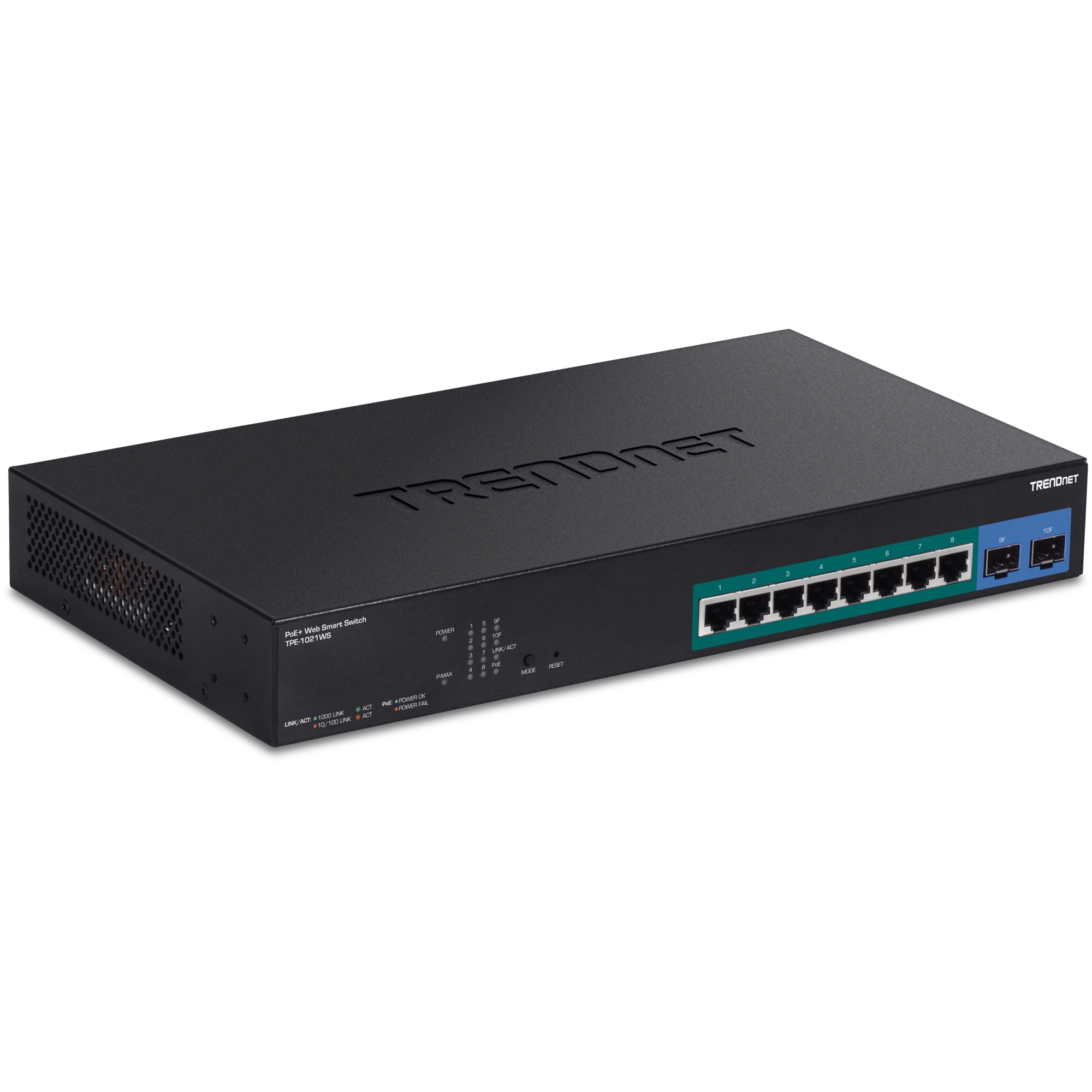 TRENDnet TPE-1021WS 10-Port Gigabit Web Smart PoE+ Switch