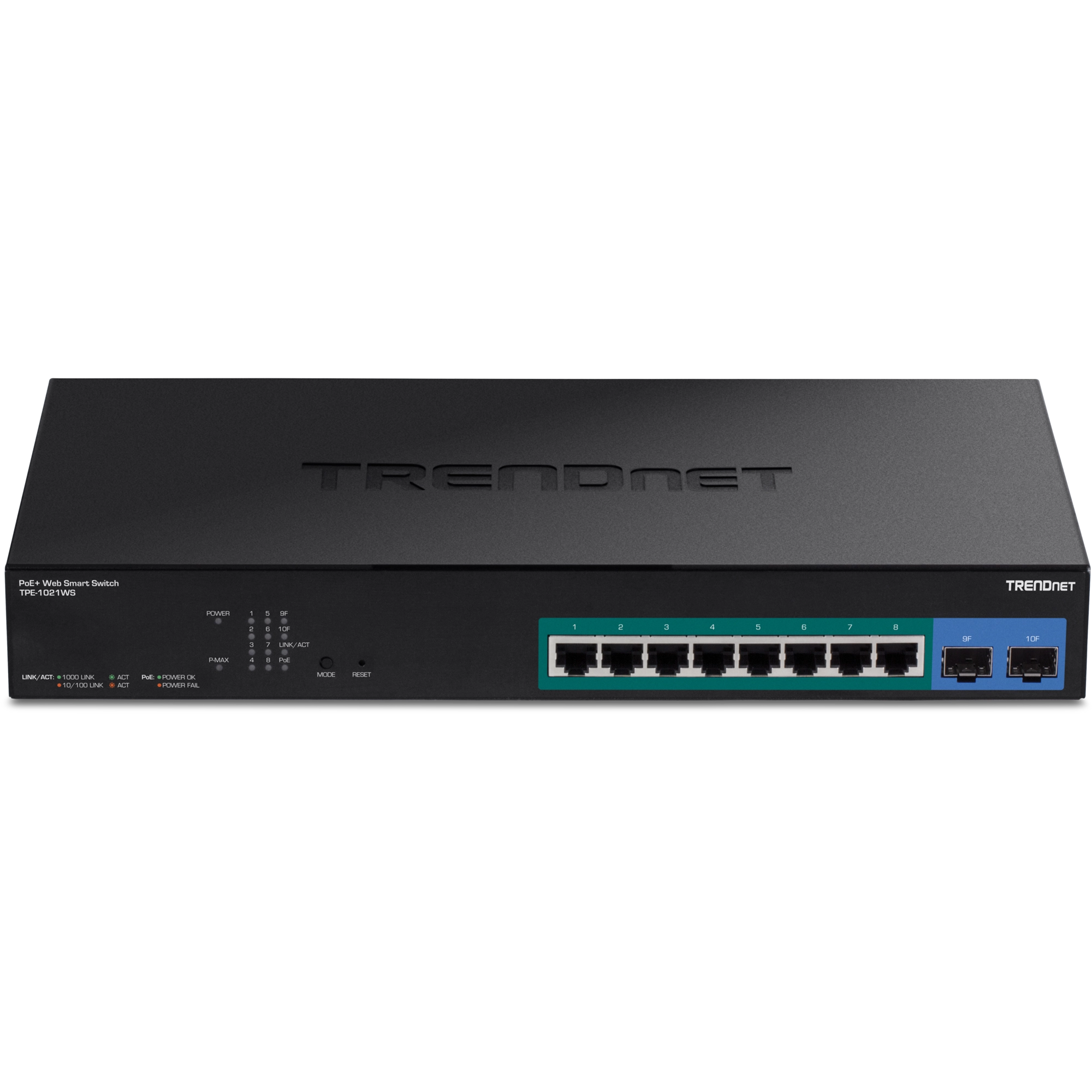 TRENDnet TPE-1021WS 10-Port Gigabit Web Smart PoE+ Switch