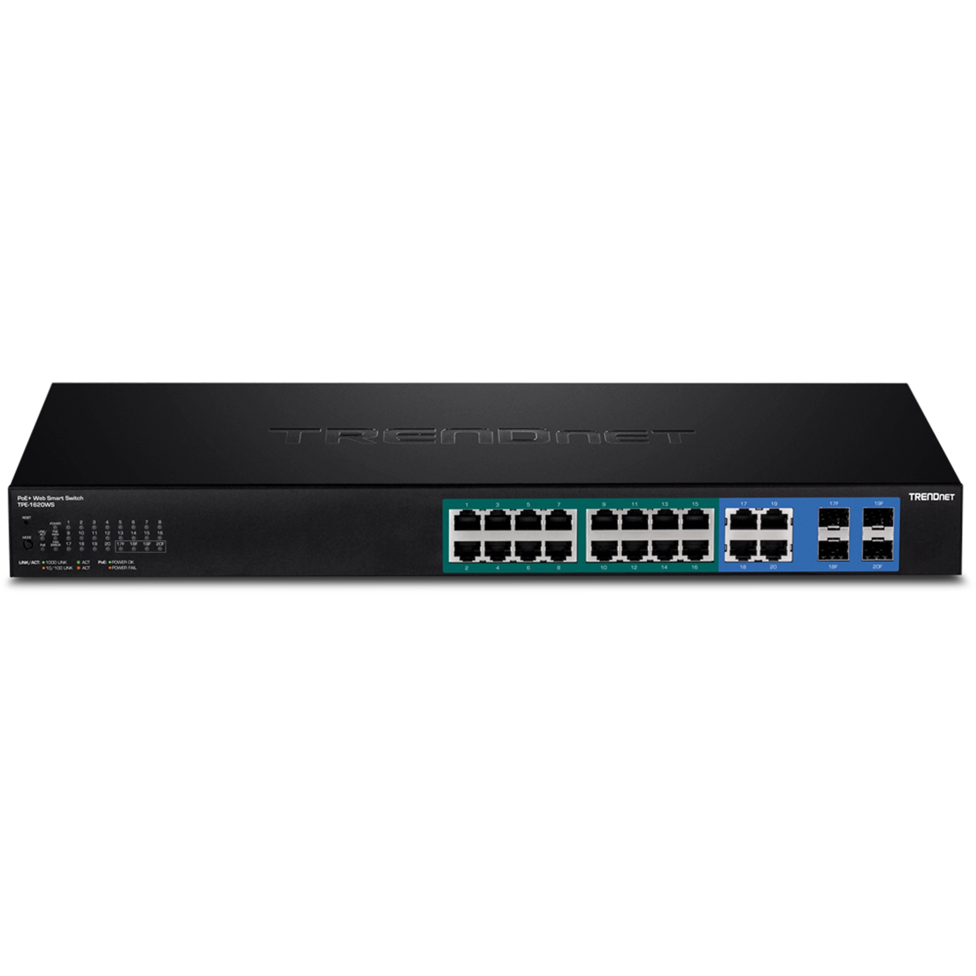 TRENDnet TPE-1620WS 20-Port Gigabit Web Web Smart PoE+ Switch