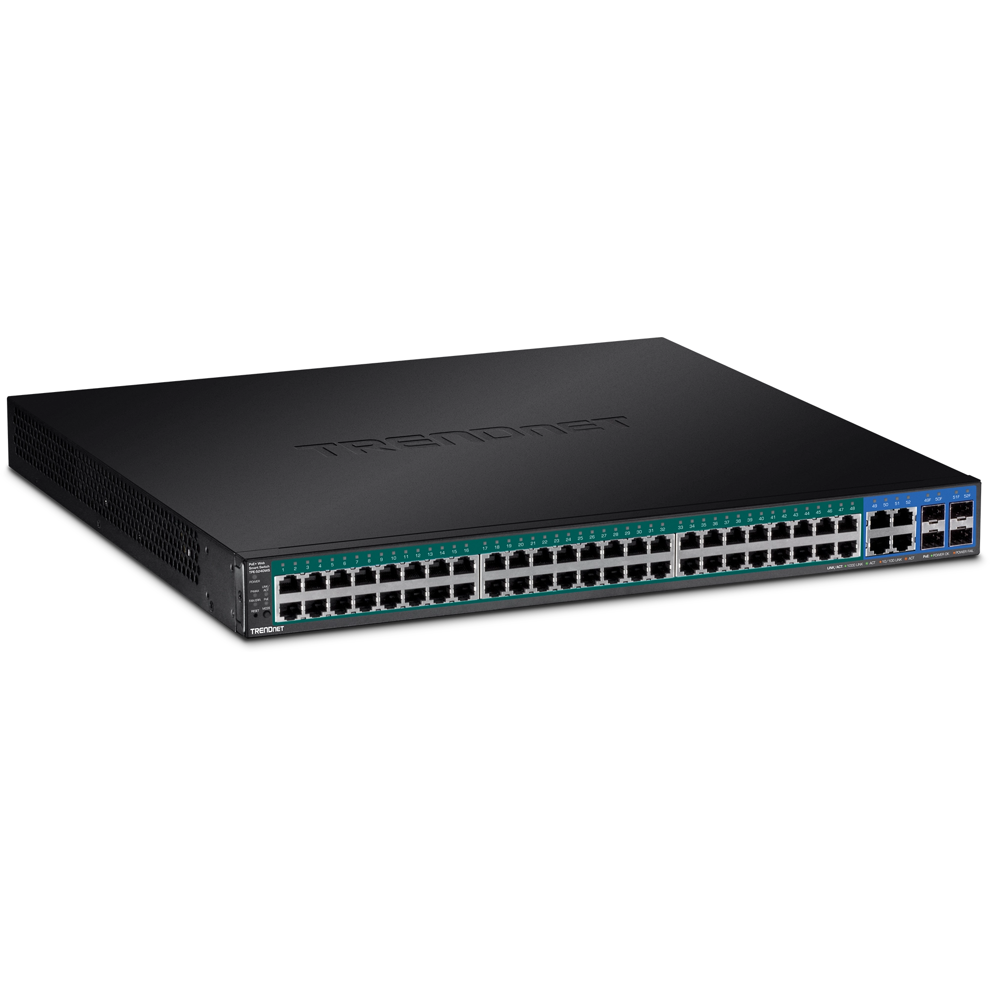 TRENDnet TPE-5240WS 52-Port Gigabit Web Smart PoE+ Switch
