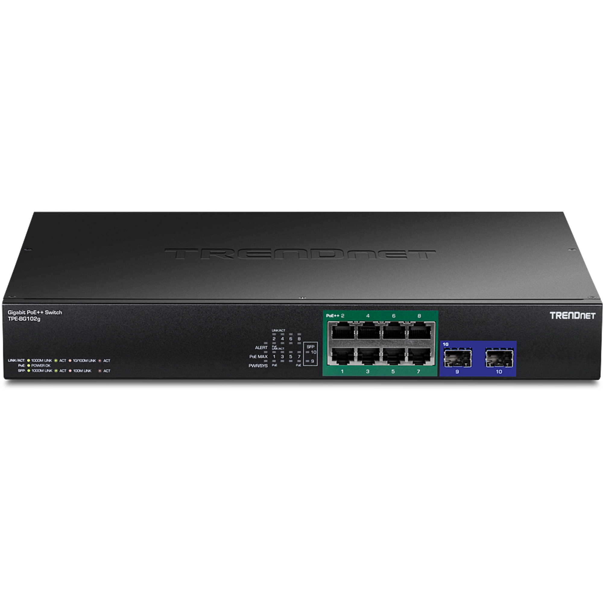 TRENDnet TPE-BG102G 10-Port Gigabit 4PPoE Switch