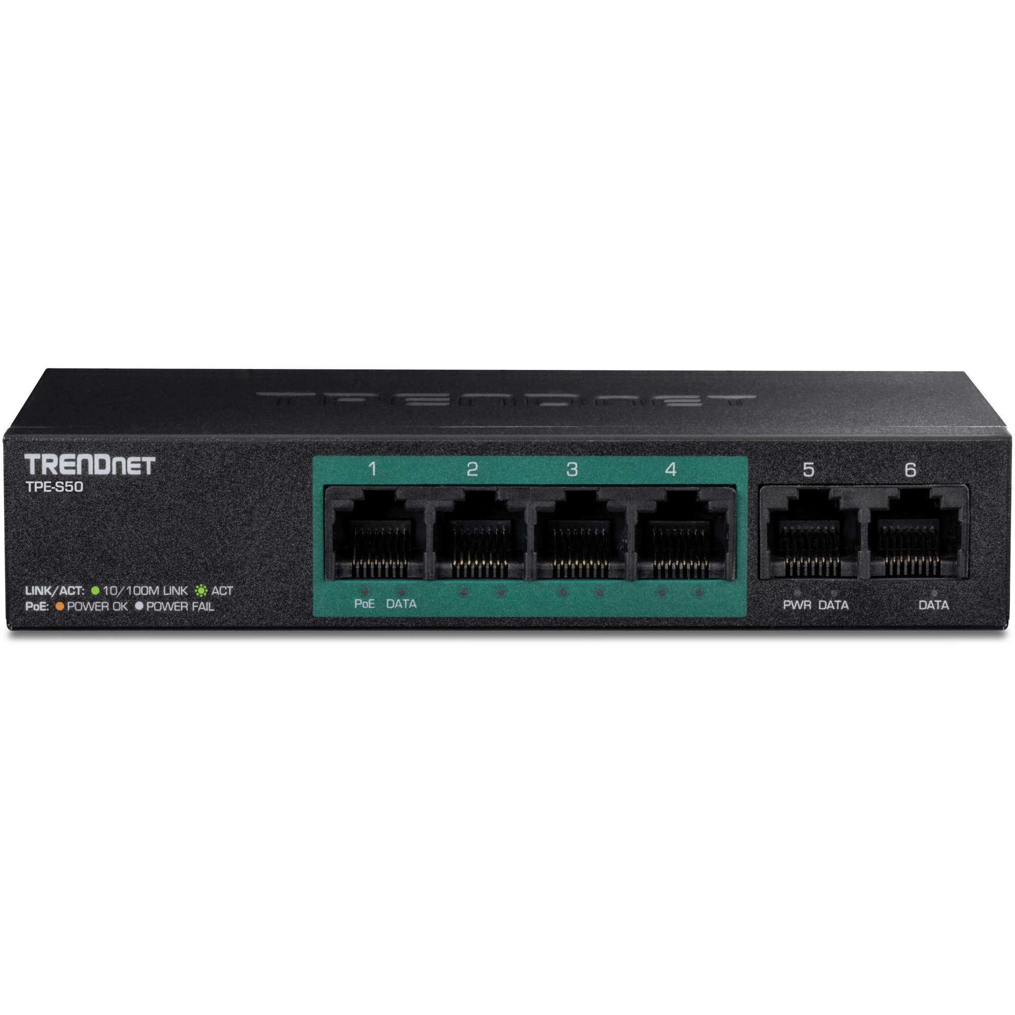TRENDnet TPE-S50 5-Port 10/100Mbps PoE Switch (31W)