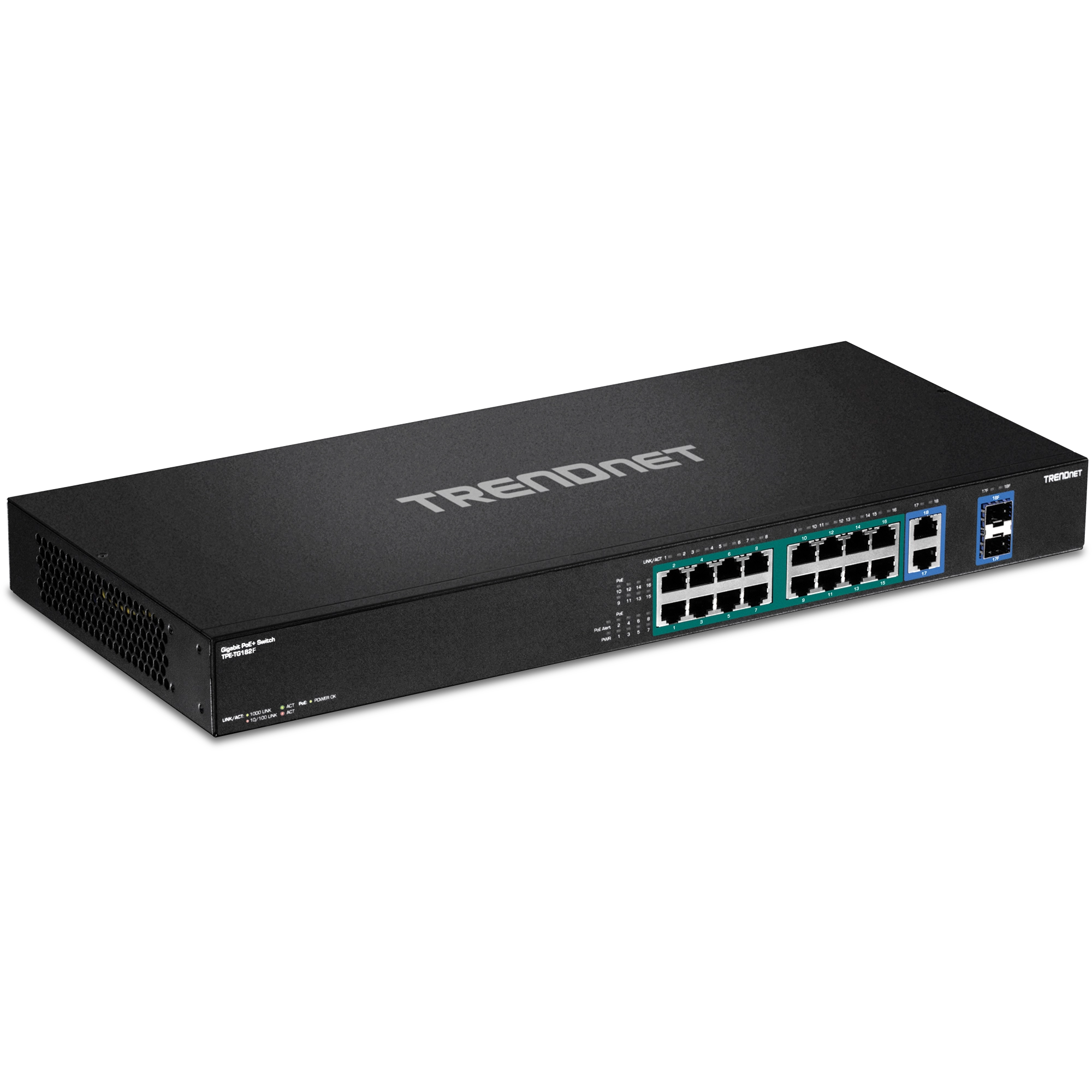 TRENDnet TPE-TG182F 18-Port Gigabit High Power PoE+ Switch