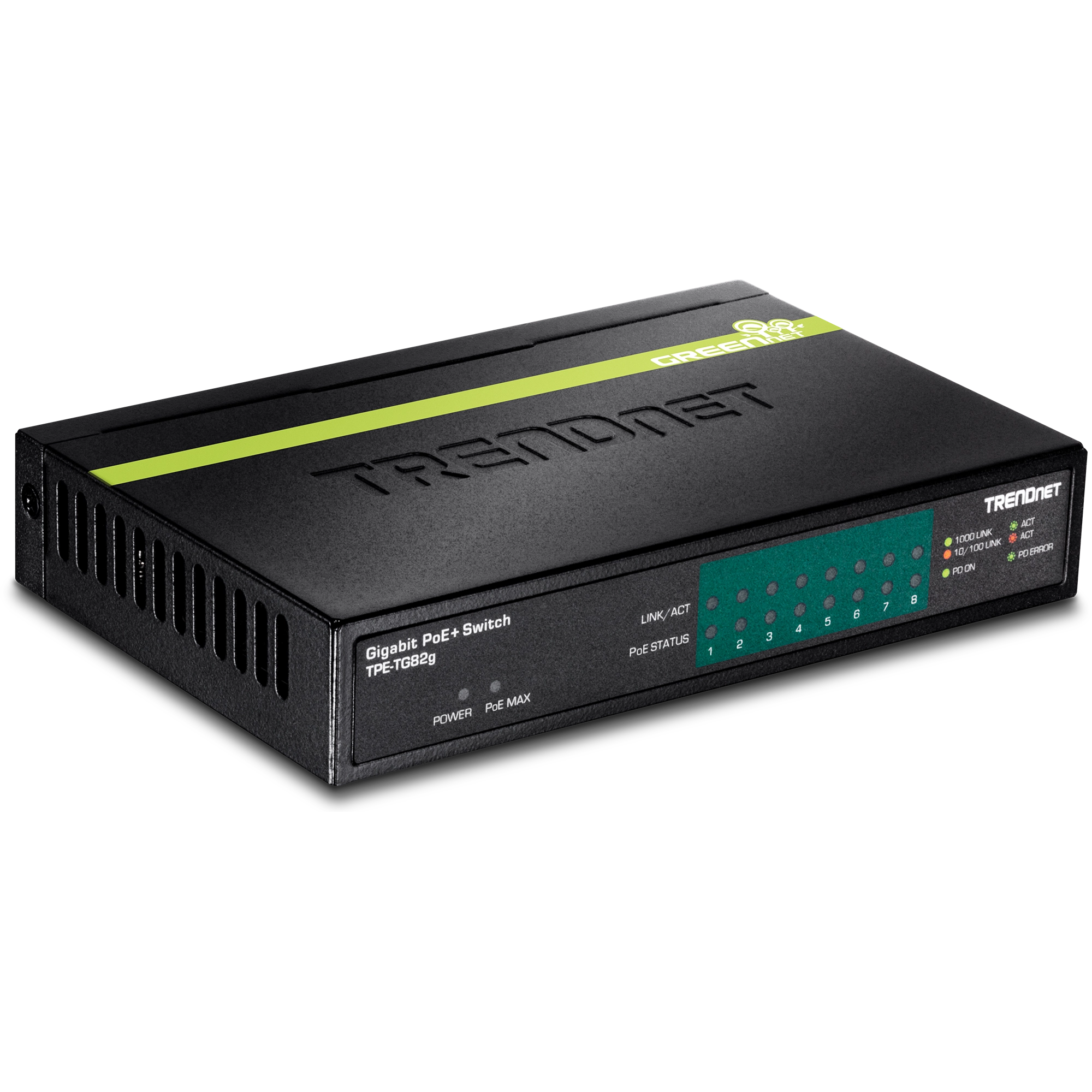 TRENDnet TPE-TG82G 8-Port Gigabit PoE+ Switch