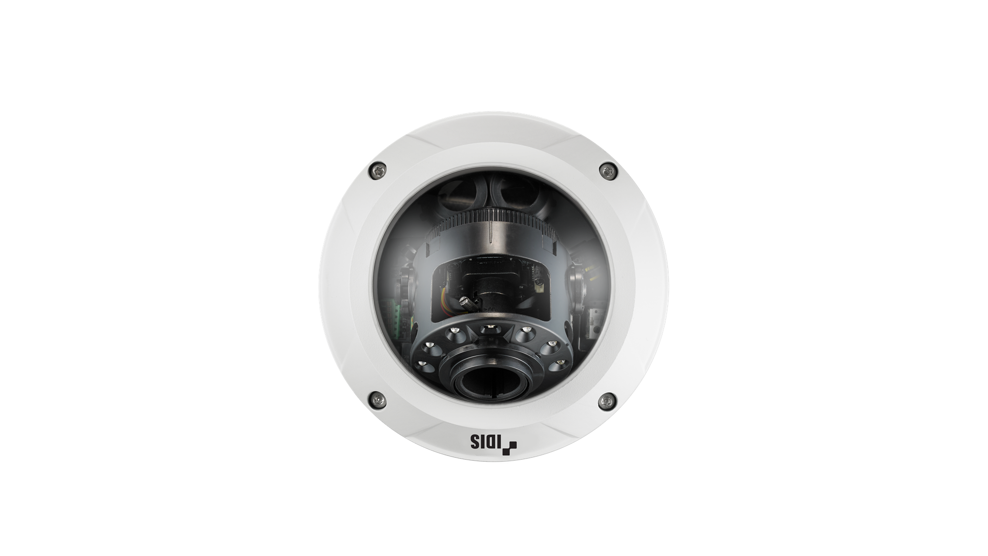 IDIS DC-D4831HRX-W 8M Outdoor IR Dome Camera, 2.7 ~ 13.5mm, PoE (IEEE 802.3af Class 3), H.265, white base