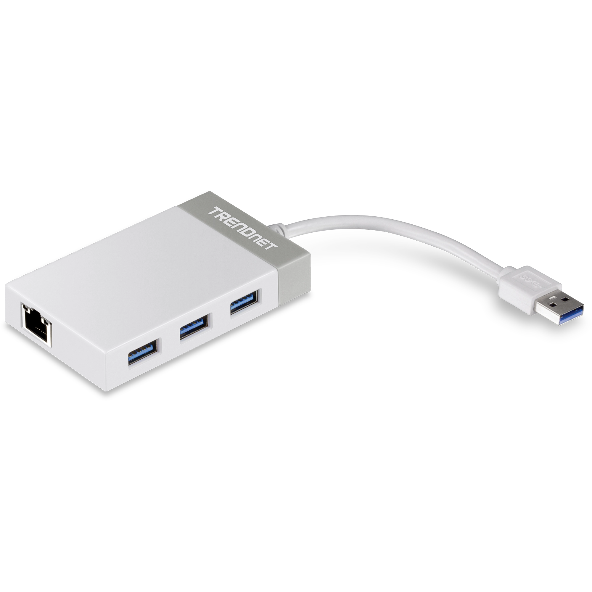 TRENDnet TU3-ETGH3 USB 3.0 to Gigabit Ethernet Adapter + USB Hub