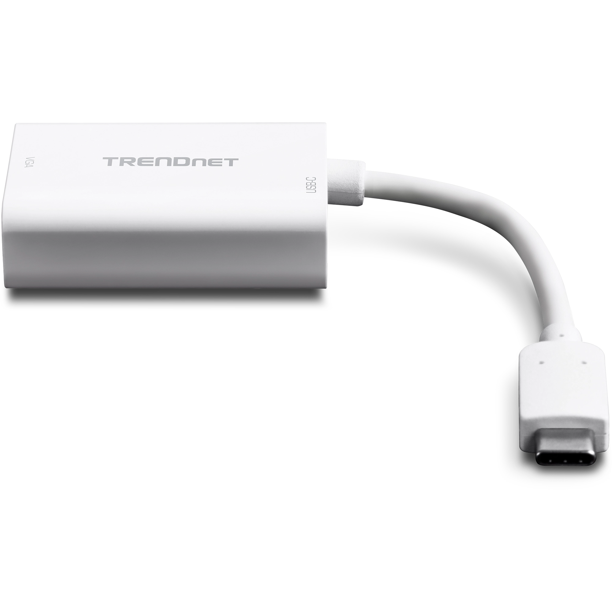TRENDnet TUC-VGA2 USB-C to VGA HDTV Adapter with PD supPort