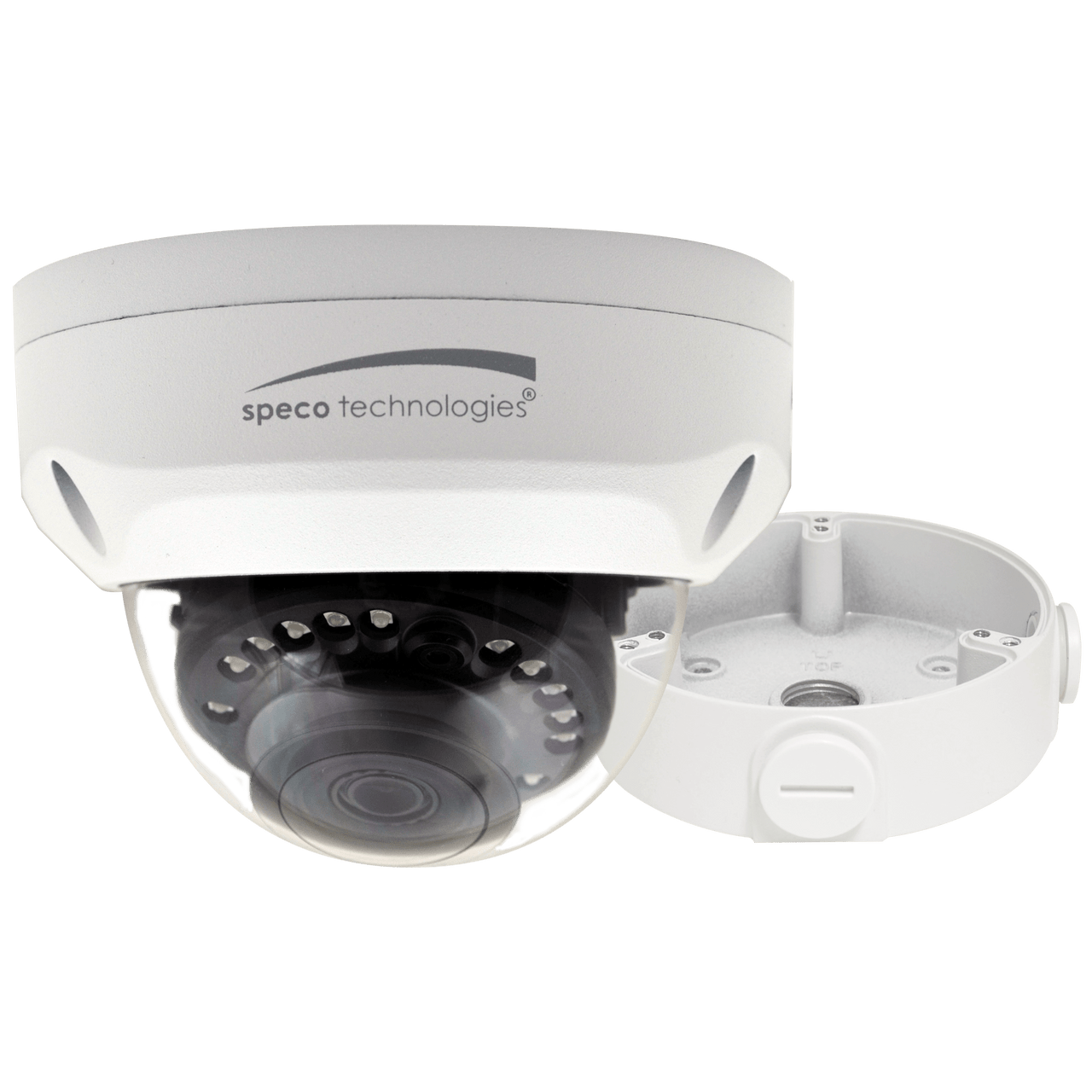 Speco Technologies VLD2A 2MP Indoor/Outdoor HD Multiformat Dome, 2.8mm lens, Included Junc Box, White Housing, UL (VLD2A)