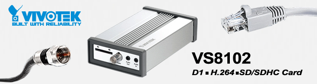 Vivotek VS8102 1 Channel Video Server with On-Board Storage