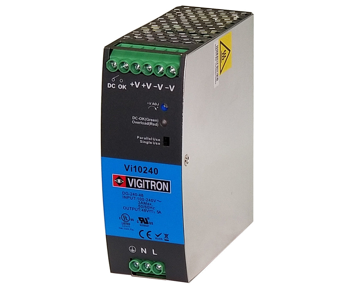 Vigitron Vi10240 56VDC, 240W Din-Rail, Hardened Power Supply