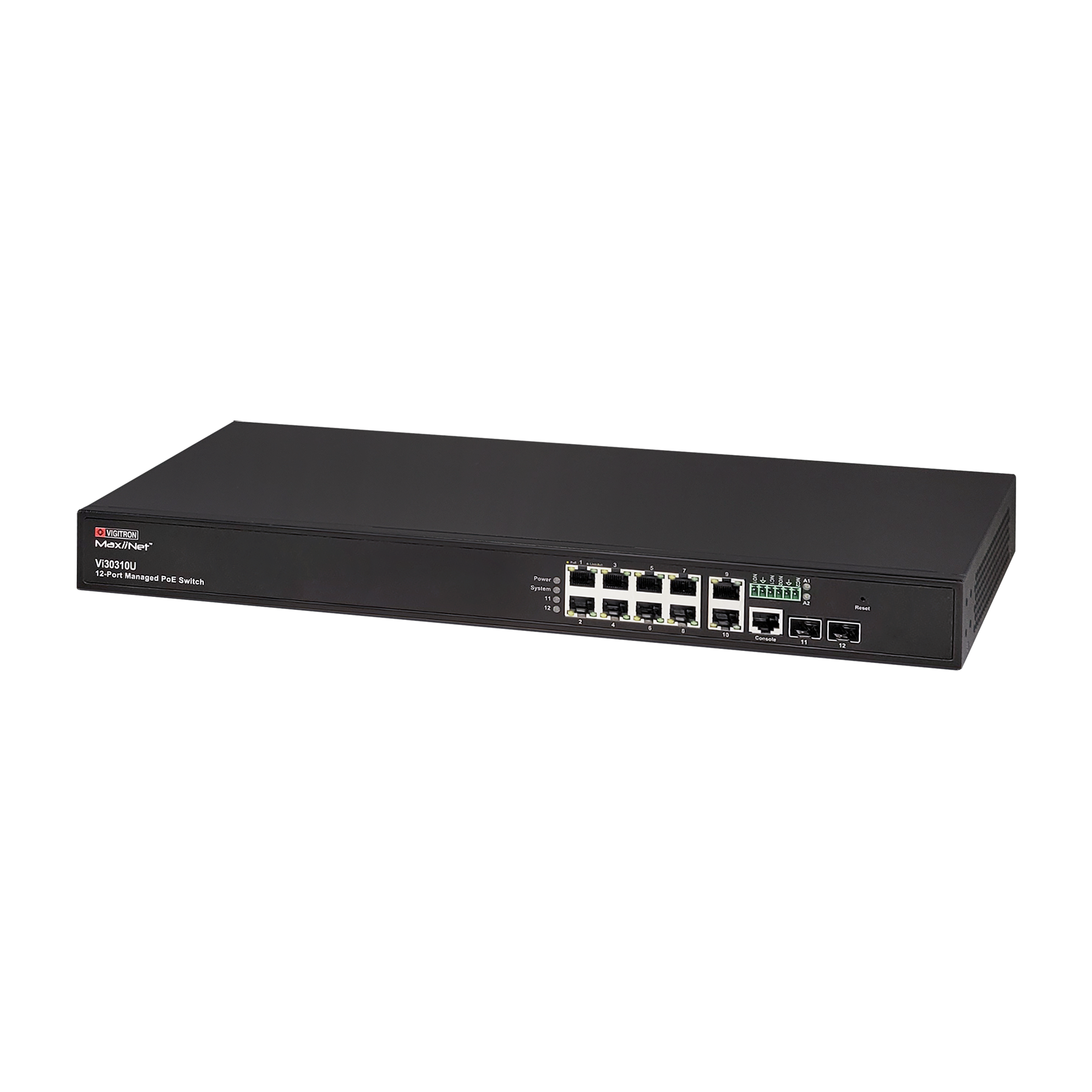 Vigitron Vi30310U 10- Port MaxiiNet™ 1G L2+/L3 Lite, af/at/bt 90W  802.3bt PoE Switch