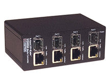 Vigitron Vi50004 4-Port MaxiiFiber 1000 (1G)  Ethernet Media Converter, Requires 12VDC @ 3A PS, suggested Vi0014