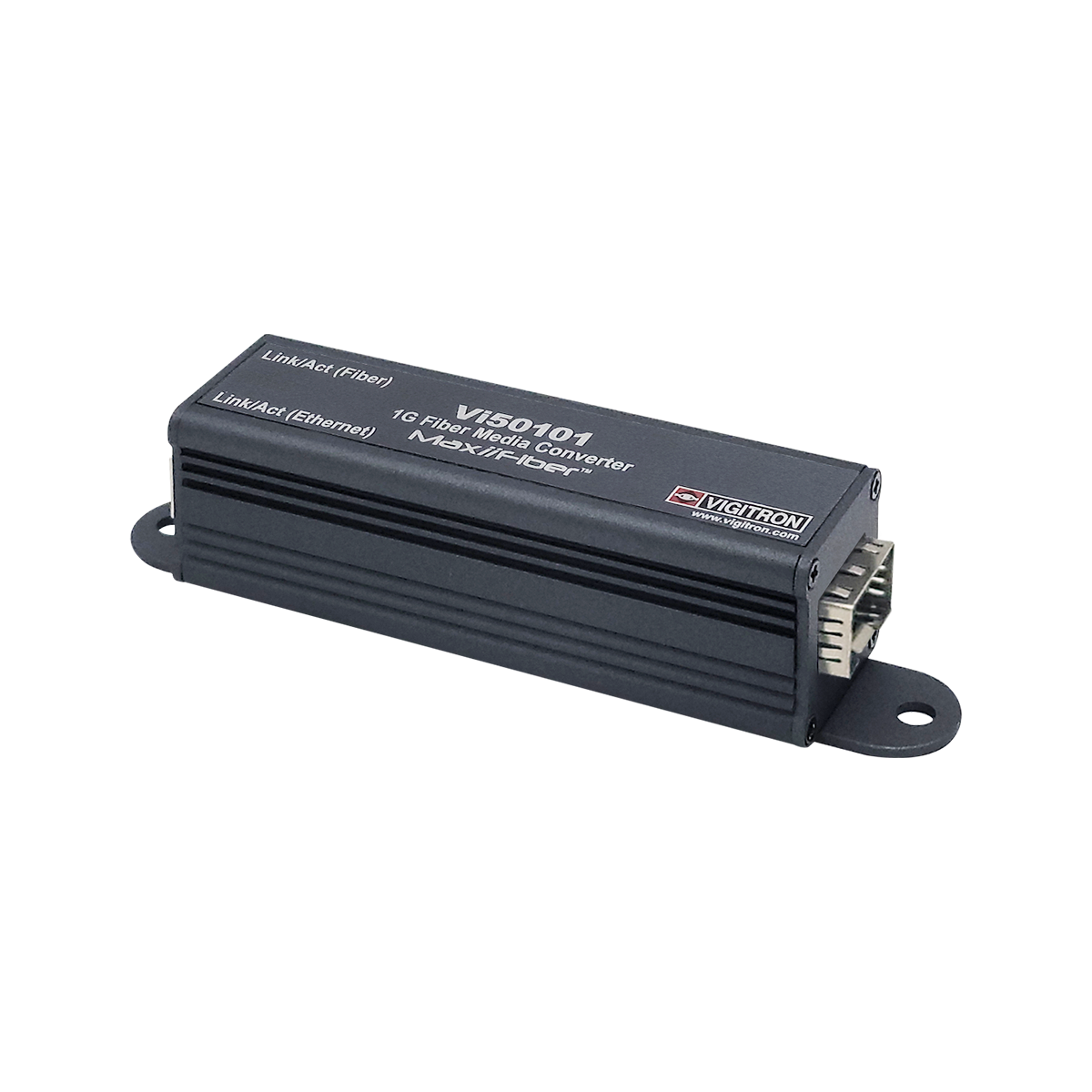 Vigitron Vi50101 Single Port Mini PoE Powered 1G Fiber Media Converter