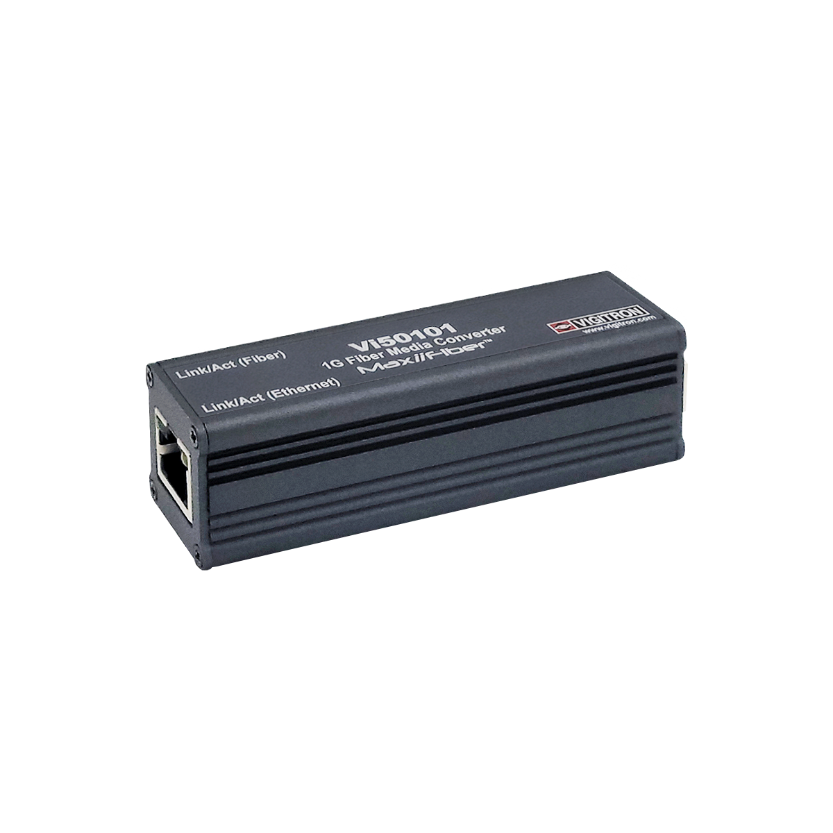 Vigitron Vi50101 Single Port Mini PoE Powered 1G Fiber Media Converter