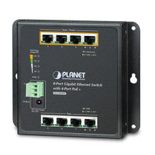 Planet WGS-804HP Industrial 8-port PoE  4-port PoE+ Wall Mounted Switch