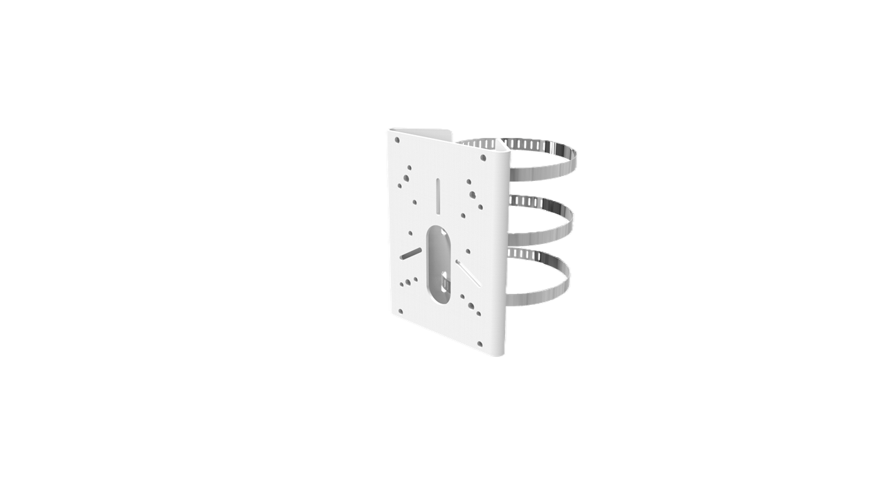 IDIS DA-LM110A Pole Mount with Stainless Steel Straps 4.1-5 inches in diameter:Relevant Model DC-T1445WRA850nm / DC-T1445WRA740nm