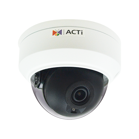 ACTi Z715 5MP Outdoor Mini Dome with D/N, Adaptive IR, Superior WDR, SLLS, Fixed Lens
