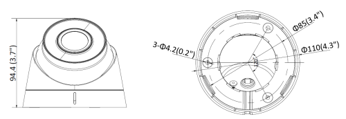 ACTi Z76 dimensions