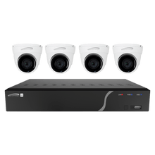 Speco Technologies ZIPK4T2 4Ch H.265 NVR with 4 Outdoor IR 5MP IP Cameras, 2.8mm fixed lens, 1TB- KIT