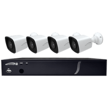 Speco Technologies ZIPT84B2 8CH HD-TVI DVR, 1080p, 120fps, 2TB w/ 4 Outdoor IR Bullet Cameras 2.8mm lens, White