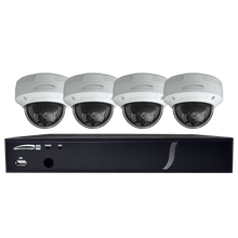 Speco Technologies ZIPT84D2 8CH HD-TVI DVR, 1080p, 120fps, 2TB w/ 4 Outdoor IR Dome Cameras 2.8mm lens, White