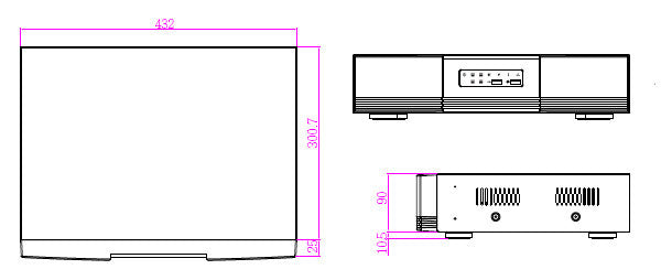 AVTECH AVH517 Dimensions