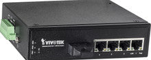 Vivotek AW-IHT-0502 4-Port Industrial PoE + Single-Mode 30KM Switch