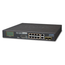 Planet FGSD-1022VHP 8-Port PoE+ Switch with LCD PoE Monitor