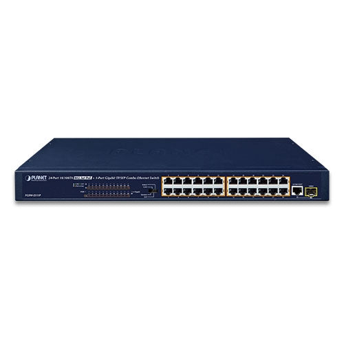 Planet FGSW-2511P 24-Port 10/100TX 802.3at PoE + 1-Port Gigabit TP/SFP combo E