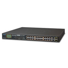Planet FGSW-2622VHP 24-Port PoE+ Switch with LCD PoE Monitor