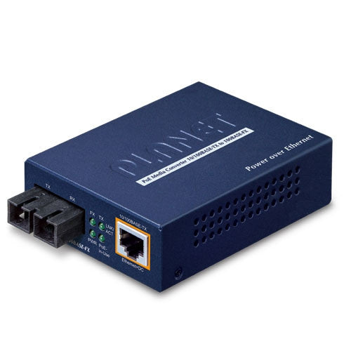 Planet FTP-802 IEEE802.3af PoE 10/100Base-TX to 100Base-FX (SC) Media