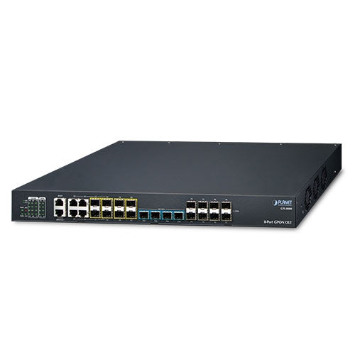 Planet GPL-8000 8-Port GPON OLT with 4-Port Gigabit TP/SFP Combo + 4-Port 10