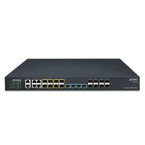 Planet GPL-8000 8-Port GPON OLT with 4-Port Gigabit TP/SFP Combo + 4-Port 10