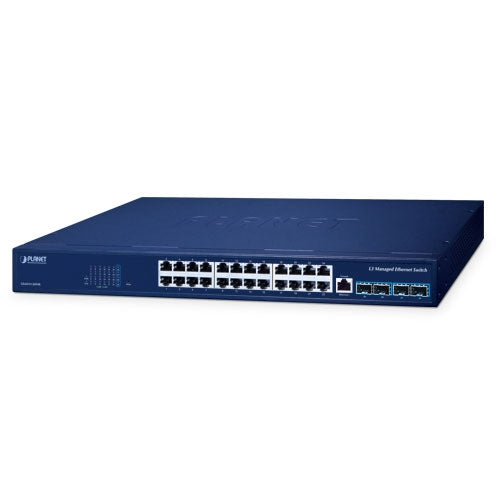 Planet GS-6311-24T4X Layer 3 24-Port 10/100/1000T + 4-Port 10G SFP+ Managed Ether