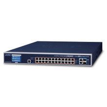 Planet GS-6320-24UP2T2XV L3 24-Port 10/100/1000T 802.3bt PoE + 2-Port 10GBASE-T + 2-Port 10G SFP+ Managed Switch