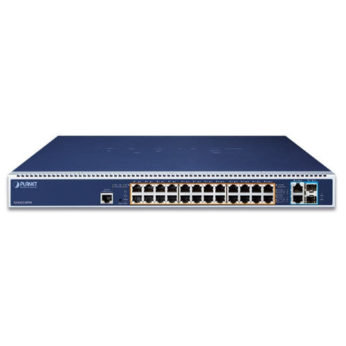 Planet GS-6322-24P4X L3 24-Port 10/100/1000T 95W 802.3bt PoE + 2-Port 10GBASE-T +