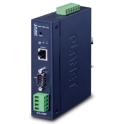 Planet ICS-2100T IP30 Industrial 1-Port RS232/RS422/RS485 Serial Device Server