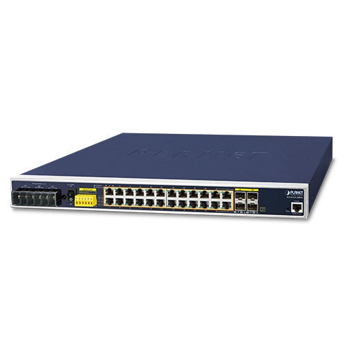 Planet IGS-6325-24P4S Industrial L3 24-Port 10/100/1000T 802.3at PoE + 4-Port Shared 100/1000X SFP Managed Ethernet Switch