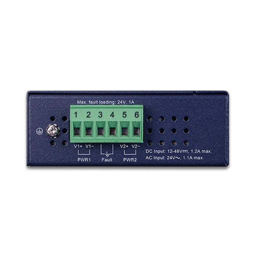 Planet ISW-621TF IP30 Slim Type 4-Port Industrial Ethernet Switch + 2-Port SF