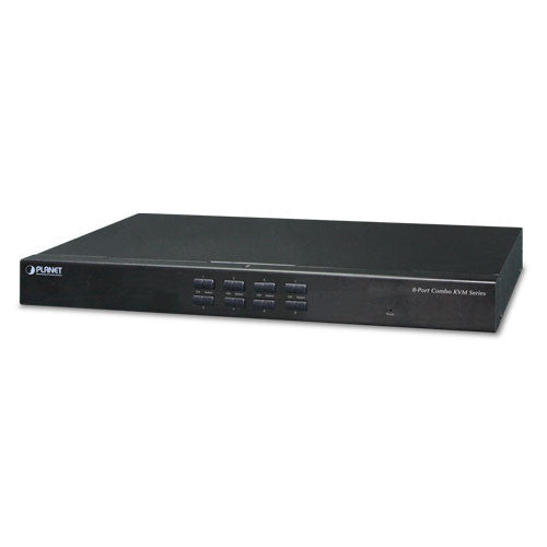 Planet KVM-210-08 8-Port Combo KVM Switch: Up to 64 computers, On Screen Display