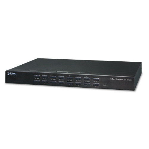 Planet KVM-210-16 16-Port Combo KVM Switch: Up to 256 computers, On Screen Display