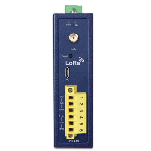 Planet LN1130 Industrial IP30 LoRa Node Controller - RS232/RS485 (EU868/US