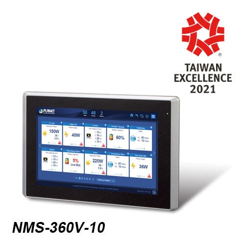Planet NMS-360V-10 Renewable Energy Management Controller with 10" LCD Touch Screen- 512 nodes