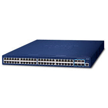 Planet SGS-6310-48T6X Layer 3 48-Port 10/100/1000T + 6-Port 10G SFP+ Stackable