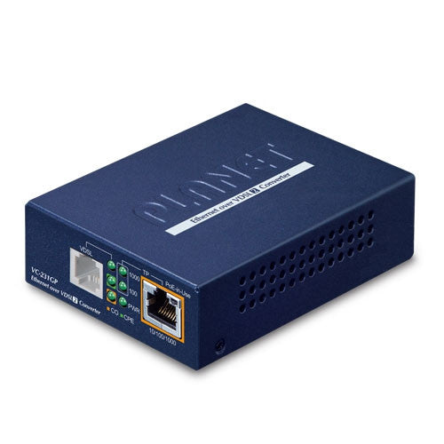 Planet VC-231GP 1-Port 10/100/1000T 802.3at PoE+ Ethernet to VDSL2 Converter