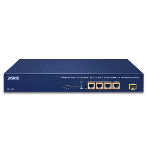 Planet VR-300FP Enterprise 1-Port 1000X SFP + 4-Port 10/100/1000T 802.3at