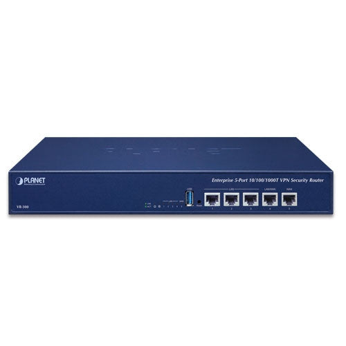 Planet VR-300 Enterprise 5-Port 10/100/1000T VPN Security Router (Dual-WAN